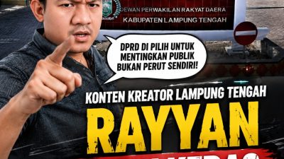 Konten Kreator Lampung Tengah Kritik Wacana Renovasi Gedung DPRD: “Rakyat Butuh Jalan, Bukan Gedung Mewah”