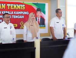Kabupaten Lampung Tengah melalui Dinas Pemberdayaan MasyarakaPemerintaht dan Kampung (PMK) menggelar Bimbingan Teknis (Bimtek) bagi Panitia Pemilihan Kepala Kampung Tahun 2026.