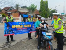 Ops Patuh Krakatau 2026, Satlantas Polres Lampung Tengah Edukasi Pengguna Jalan Tentang Tertib Berlalu Lintas